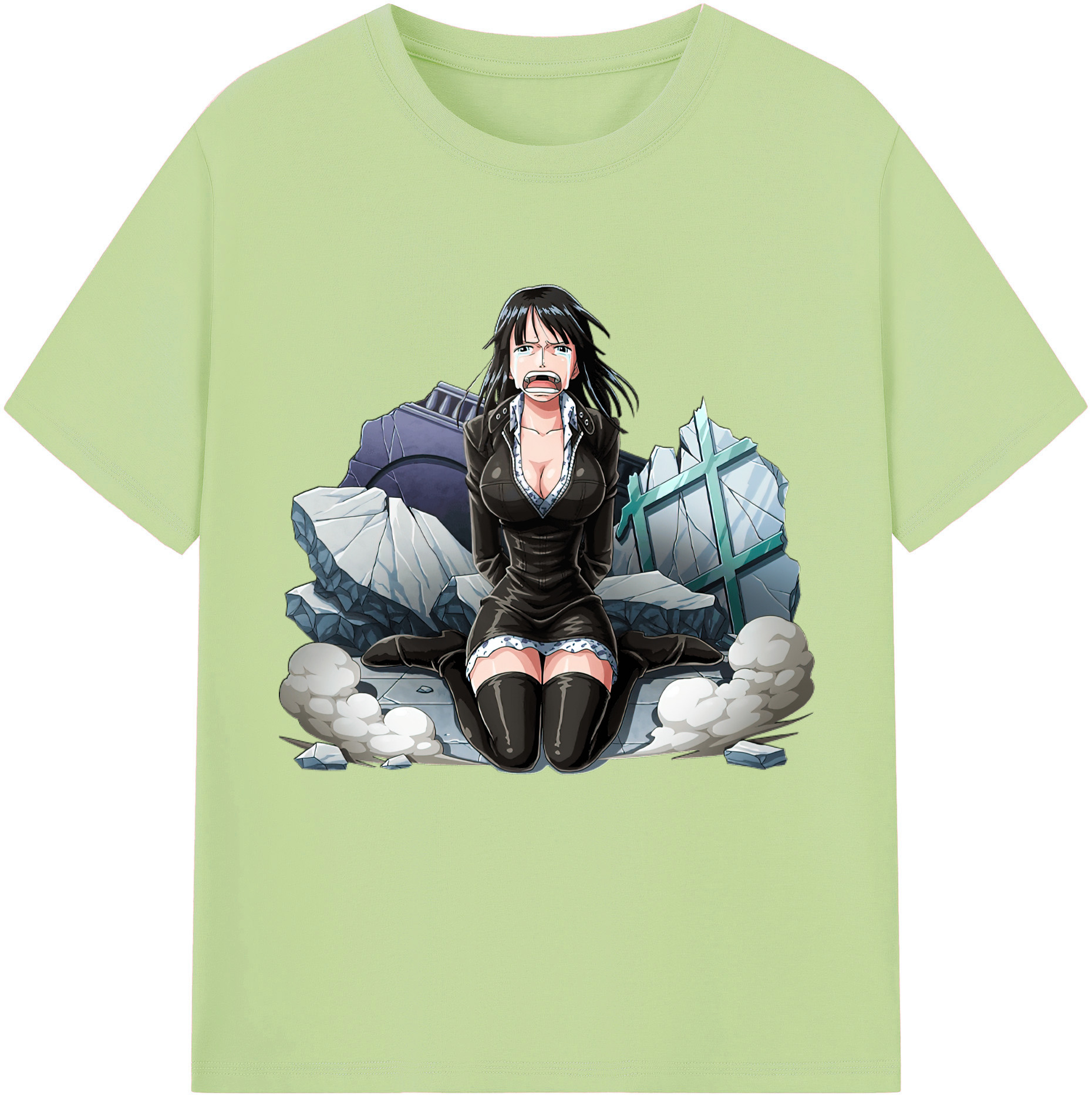 ワンピース ニコ・ロビン ONE PIECE Nico Robin 綿100％半袖Tシャツ（フロントプリント）